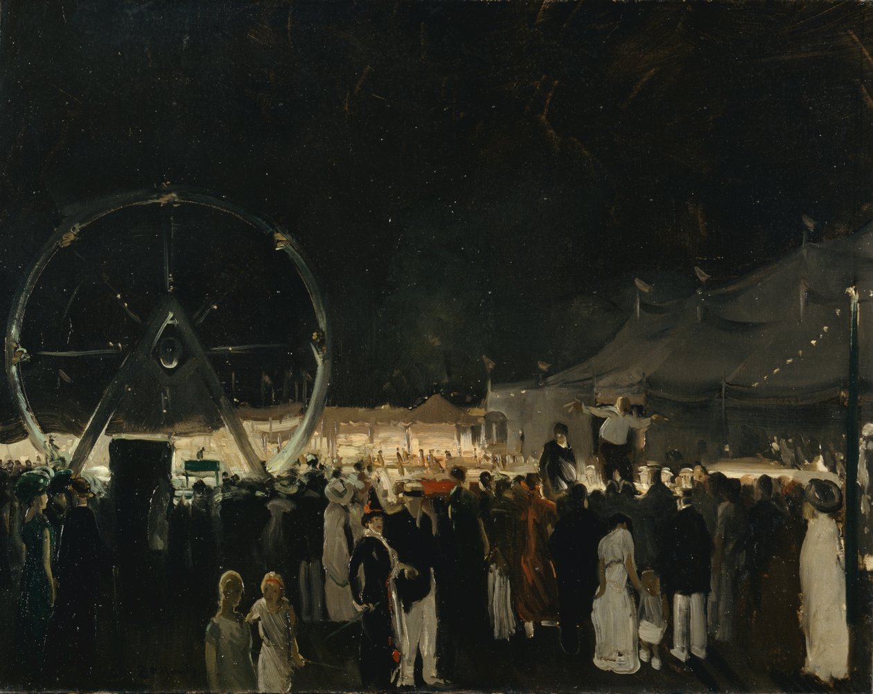Suuren teltan ulkopuolella, 1912 tekijältä George Wesley Bellows