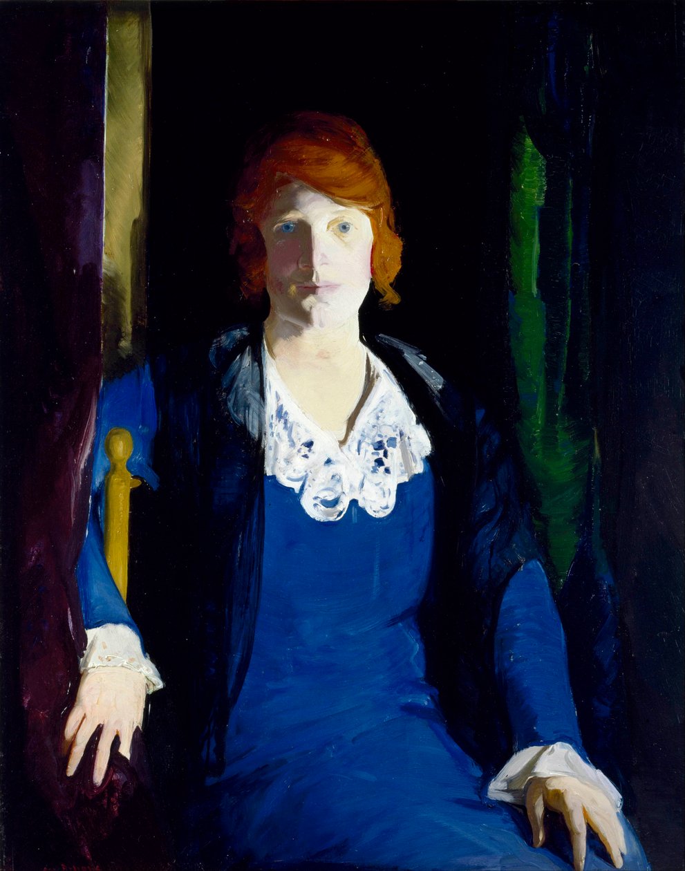 "" Florence Piercen muotokuva"" Peinture de George Bellows (1882-1925) 1914 - Öljy puulle - 96,5x76,2 - Museum of Fine Arts, Houston tekijältä George Wesley Bellows