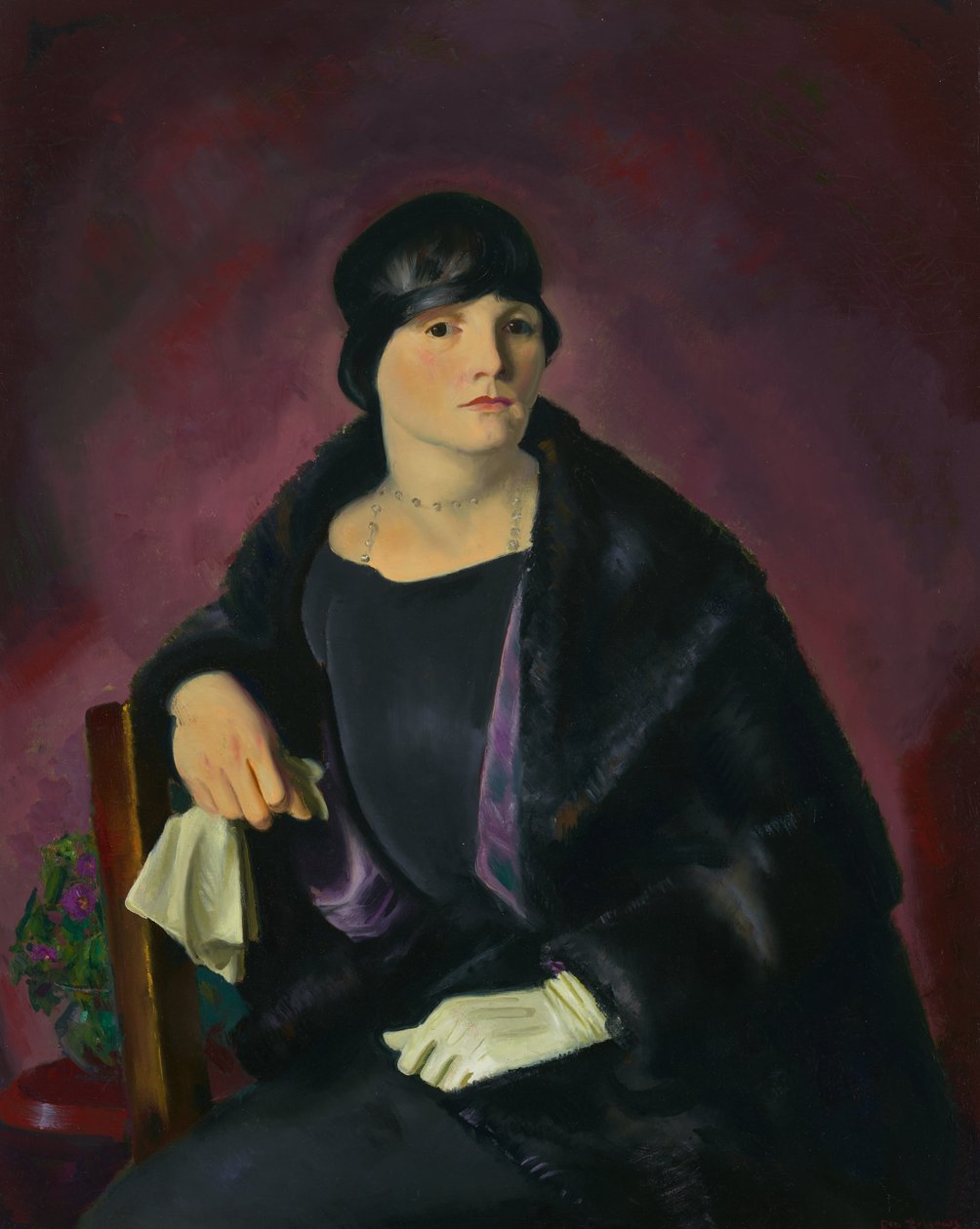 Rouva Walter Richterin muotokuva (öljy kankaalle) tekijältä George Wesley Bellows