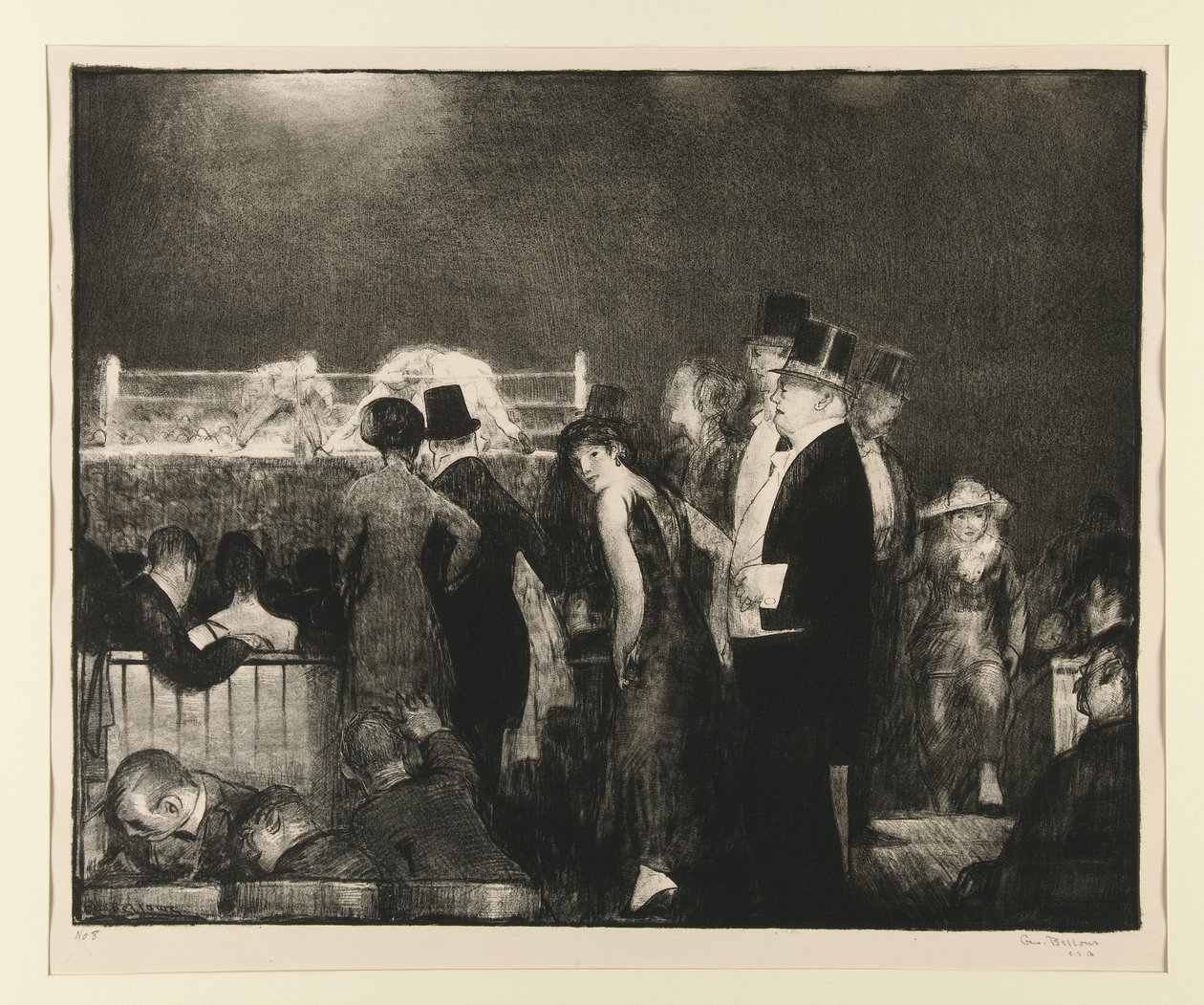Suuren ottelun valmistelut, nro 8 tekijältä George Wesley Bellows