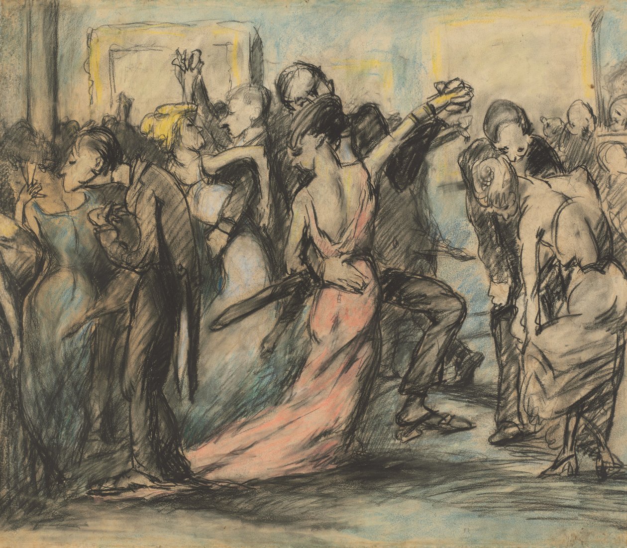 Society Ball [verso], c. 1907. tekijältä George Wesley Bellows