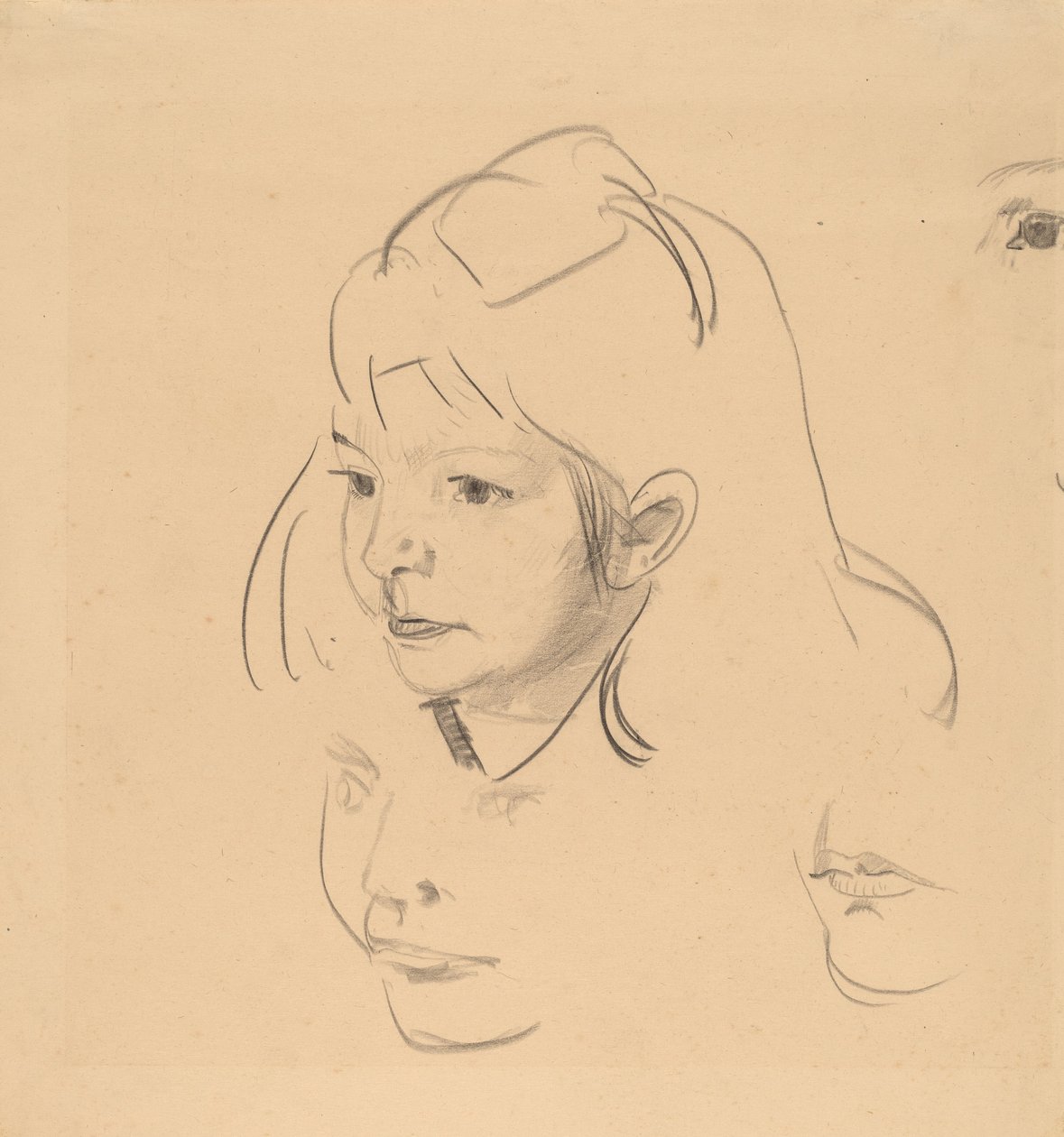 Tutkimuksia Jean, c. 1920. tekijältä George Wesley Bellows