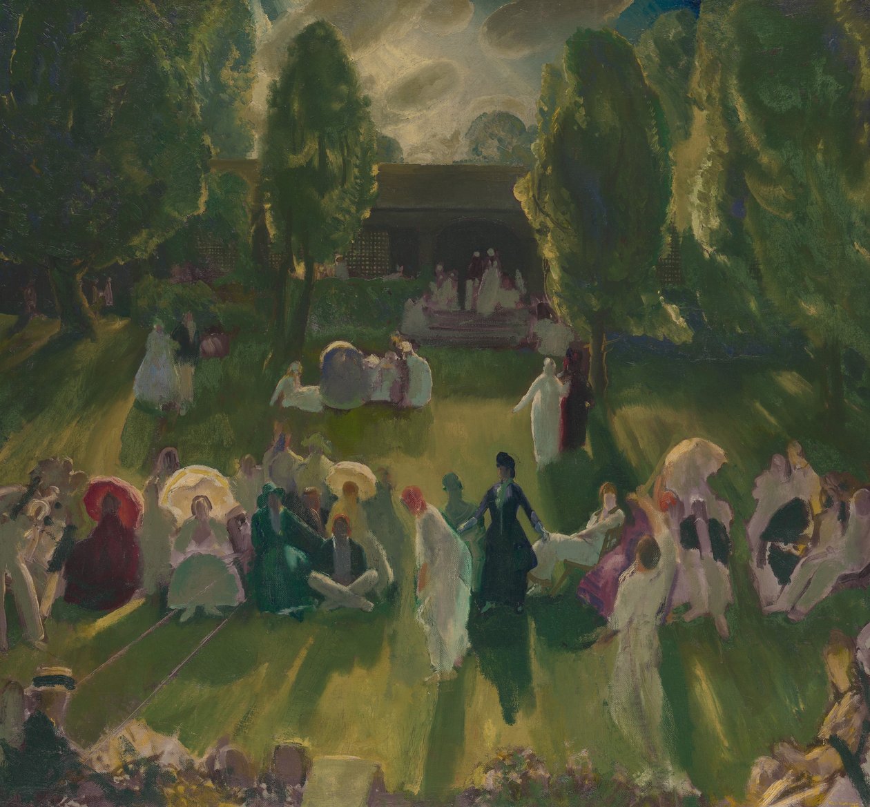Tennis Newportissa, 1919 tekijältä George Wesley Bellows