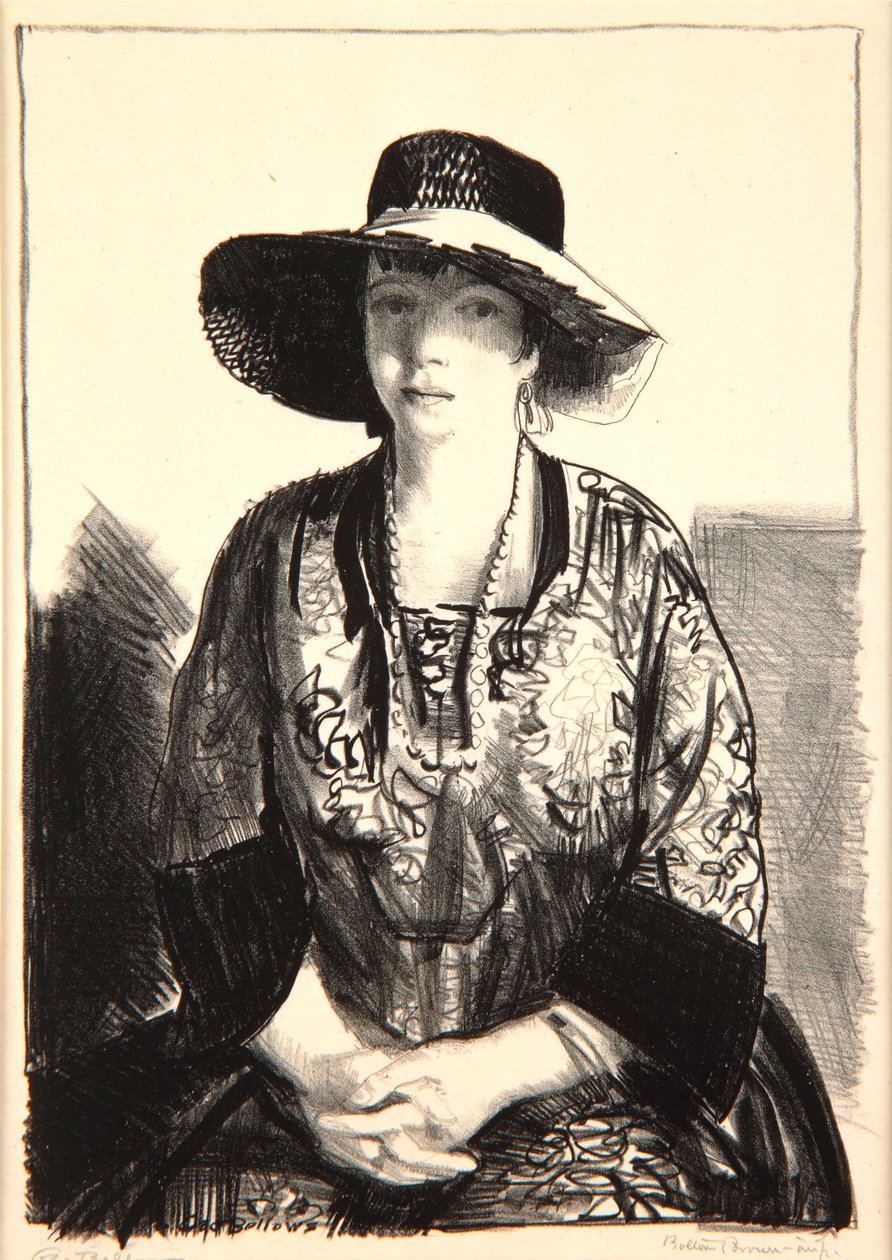 Musta hattu, 1921 tekijältä George Wesley Bellows