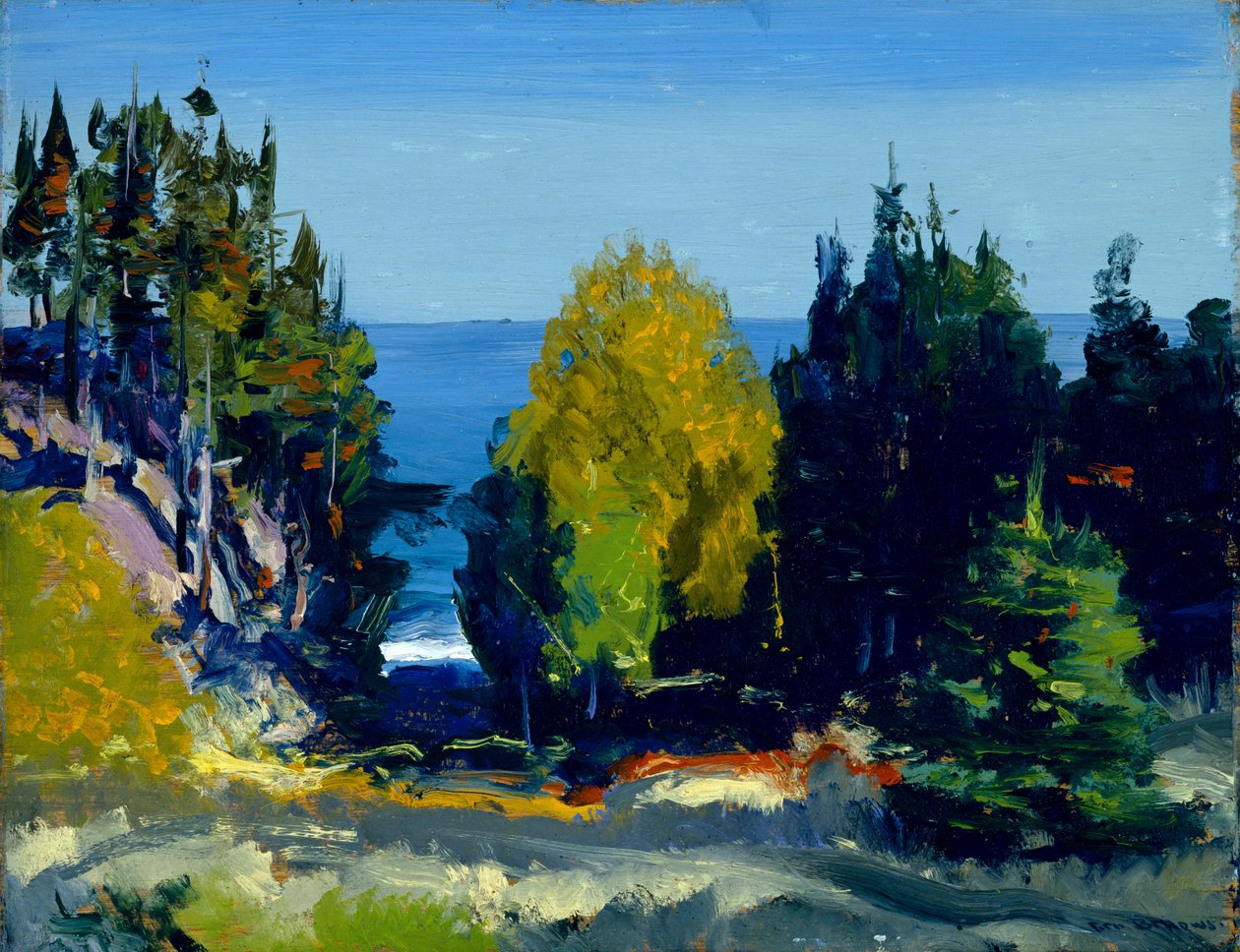 The Grove - Monhegan, 1911 tekijältä George Wesley Bellows