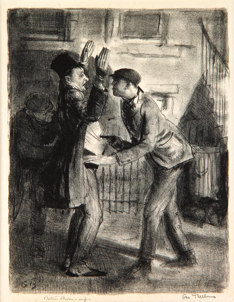 The Hold-Up, 1921 tekijältä George Wesley Bellows