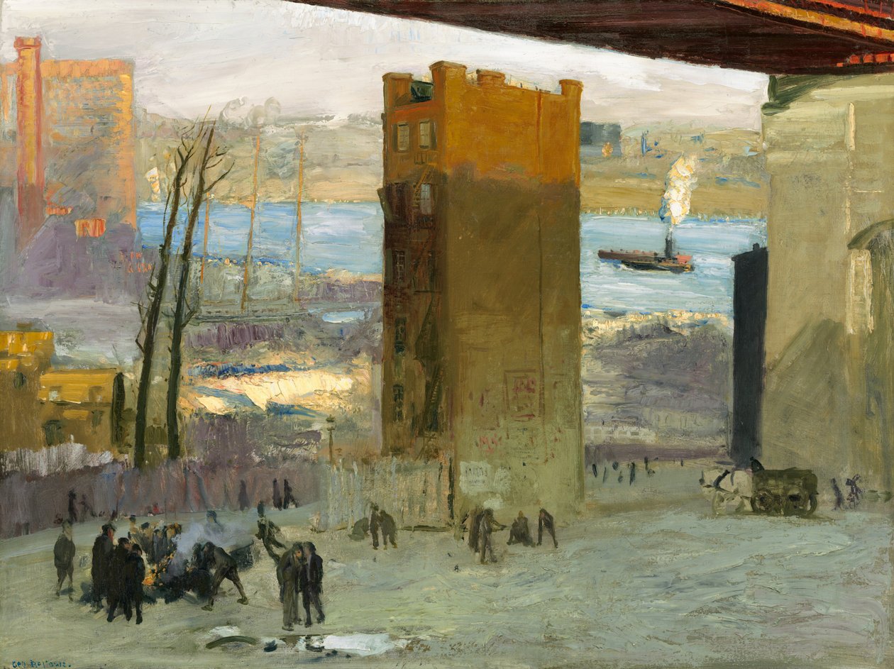 Yksinäinen asunto, 1909. tekijältä George Wesley Bellows