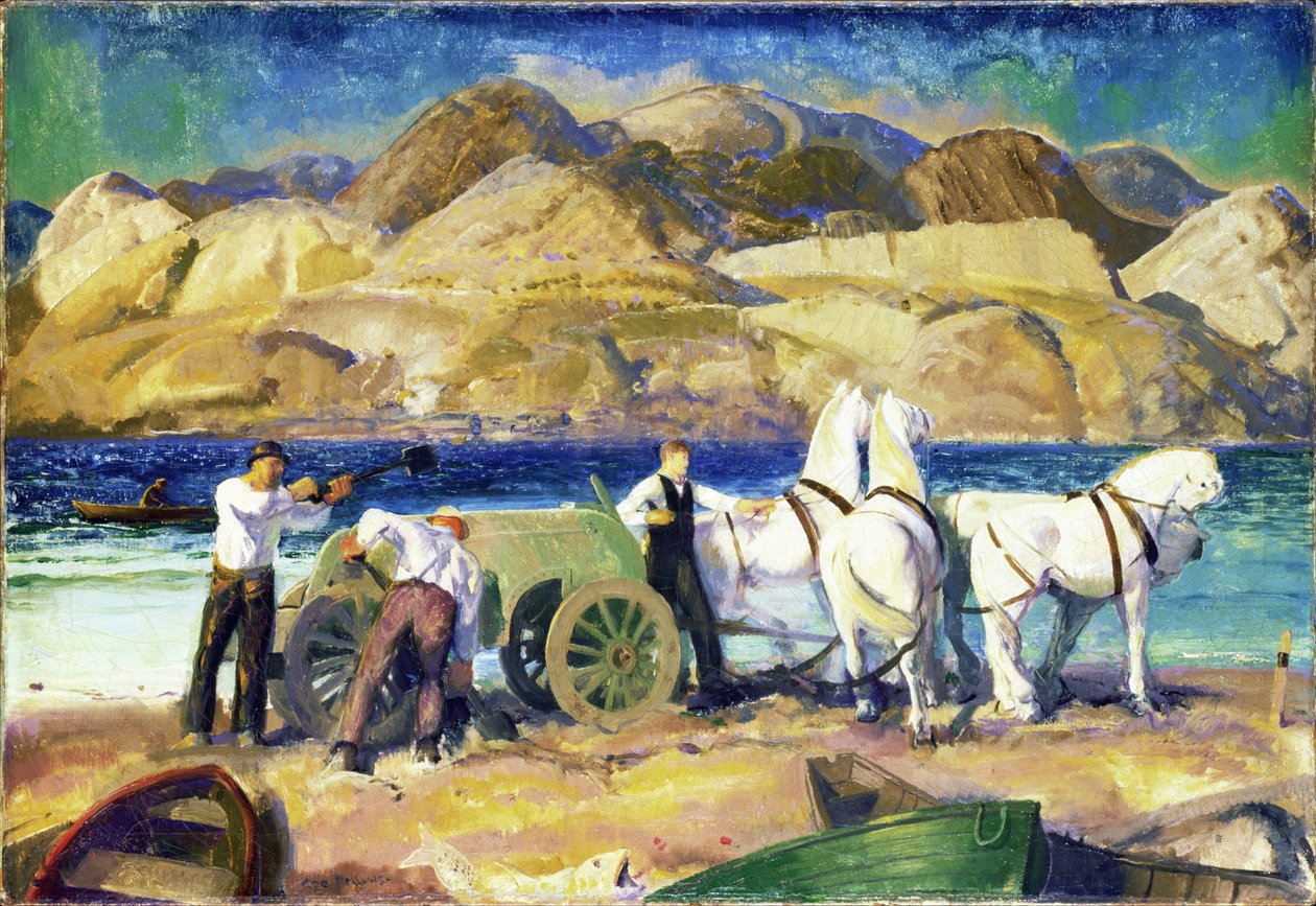 Hiekkakärry, 1917 tekijältä George Wesley Bellows
