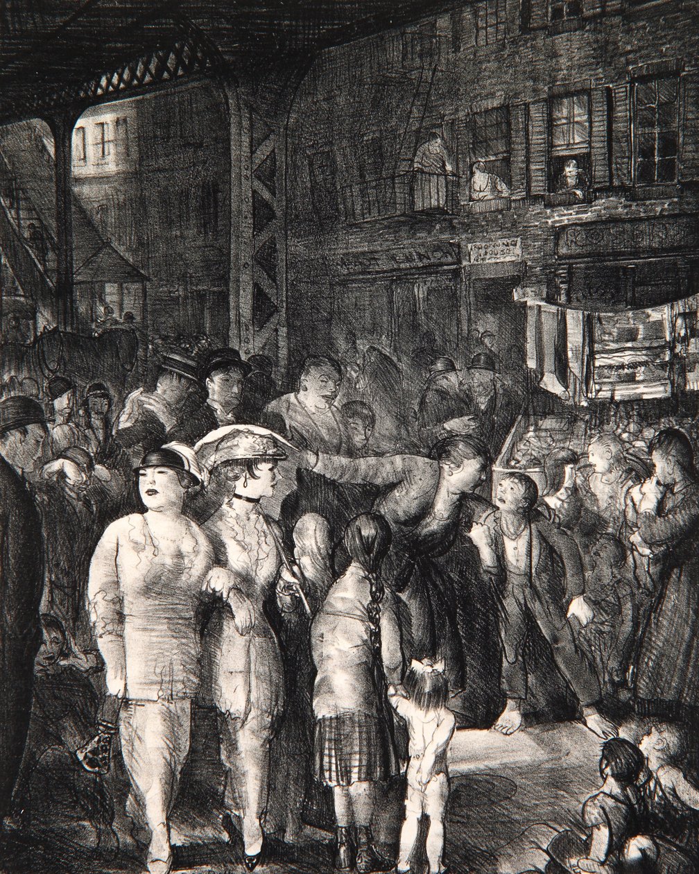 Katu, 1917 tekijältä George Wesley Bellows