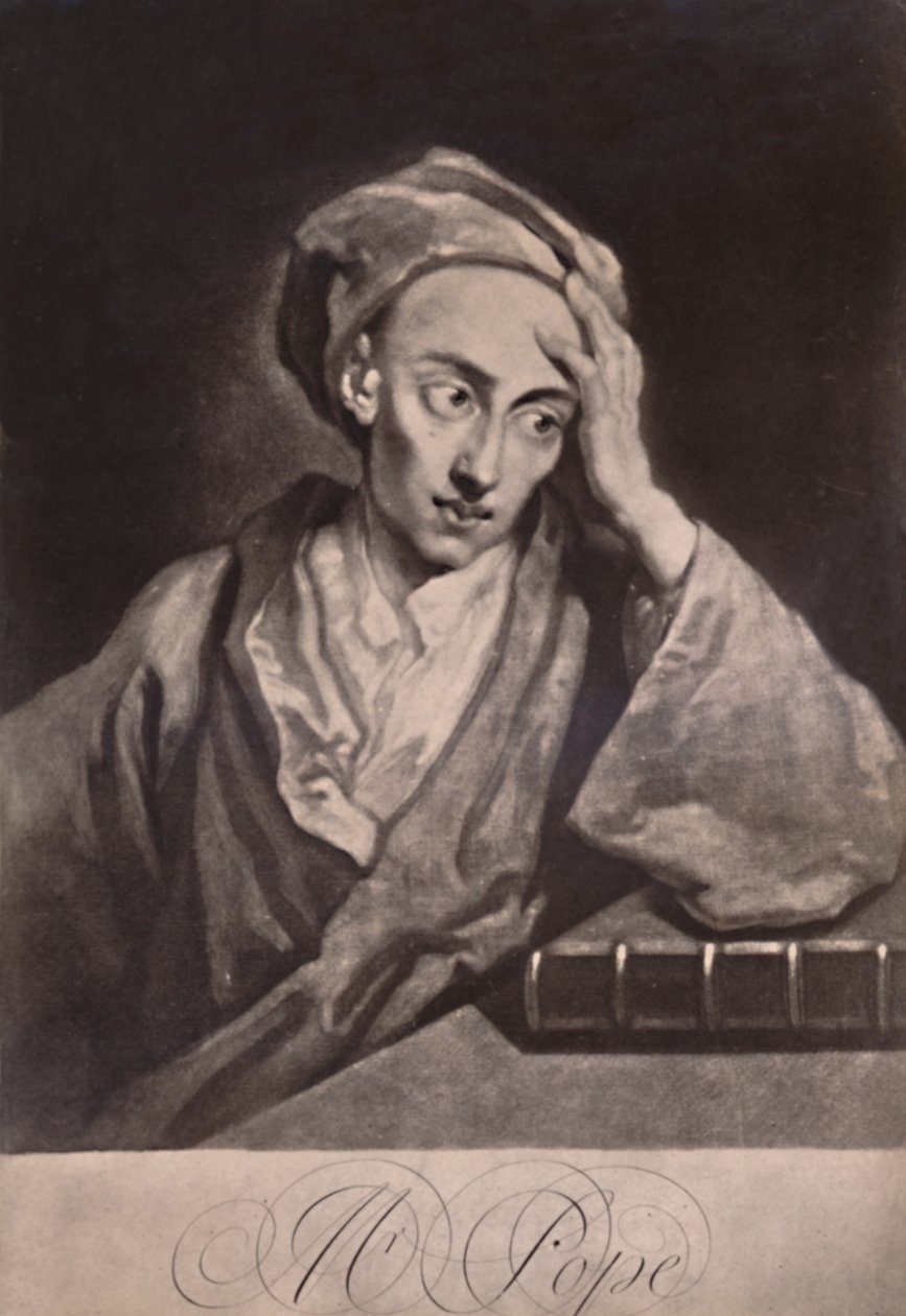 Alexander Pope, englantilainen runoilija ja satiiri, c1732 1894 tekijältä George White