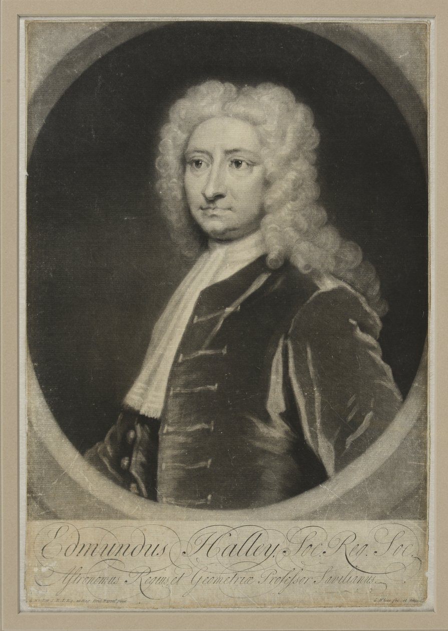 Edmund Halley, n. 1705 (mezzotint) tekijältä George White