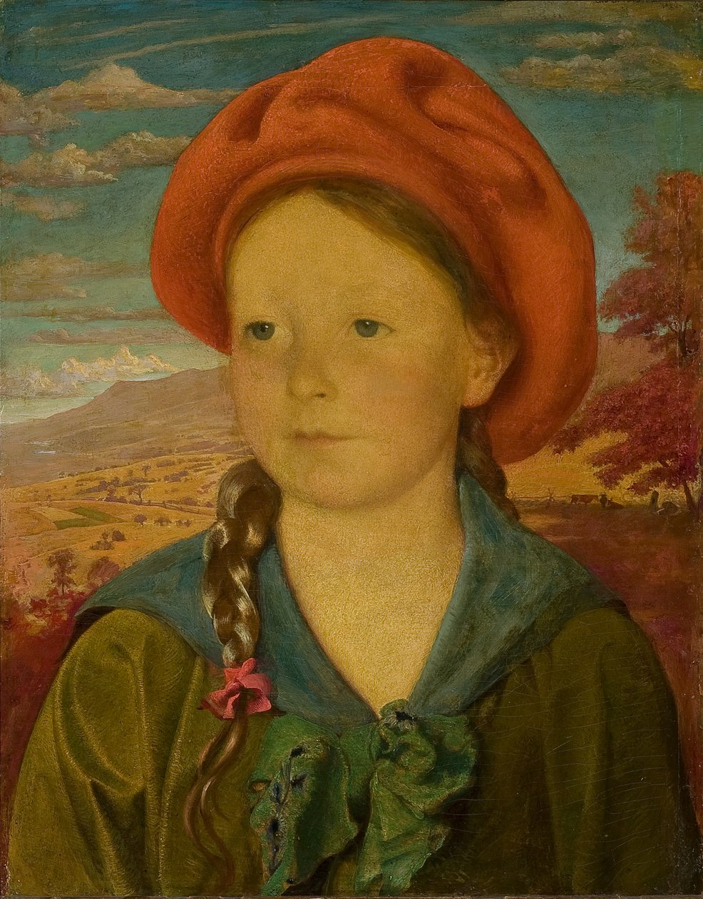 Nuoren tytön muotokuva (Olivia Cauldwell), 1920 tekijältä George de Forest Brush or Brusch