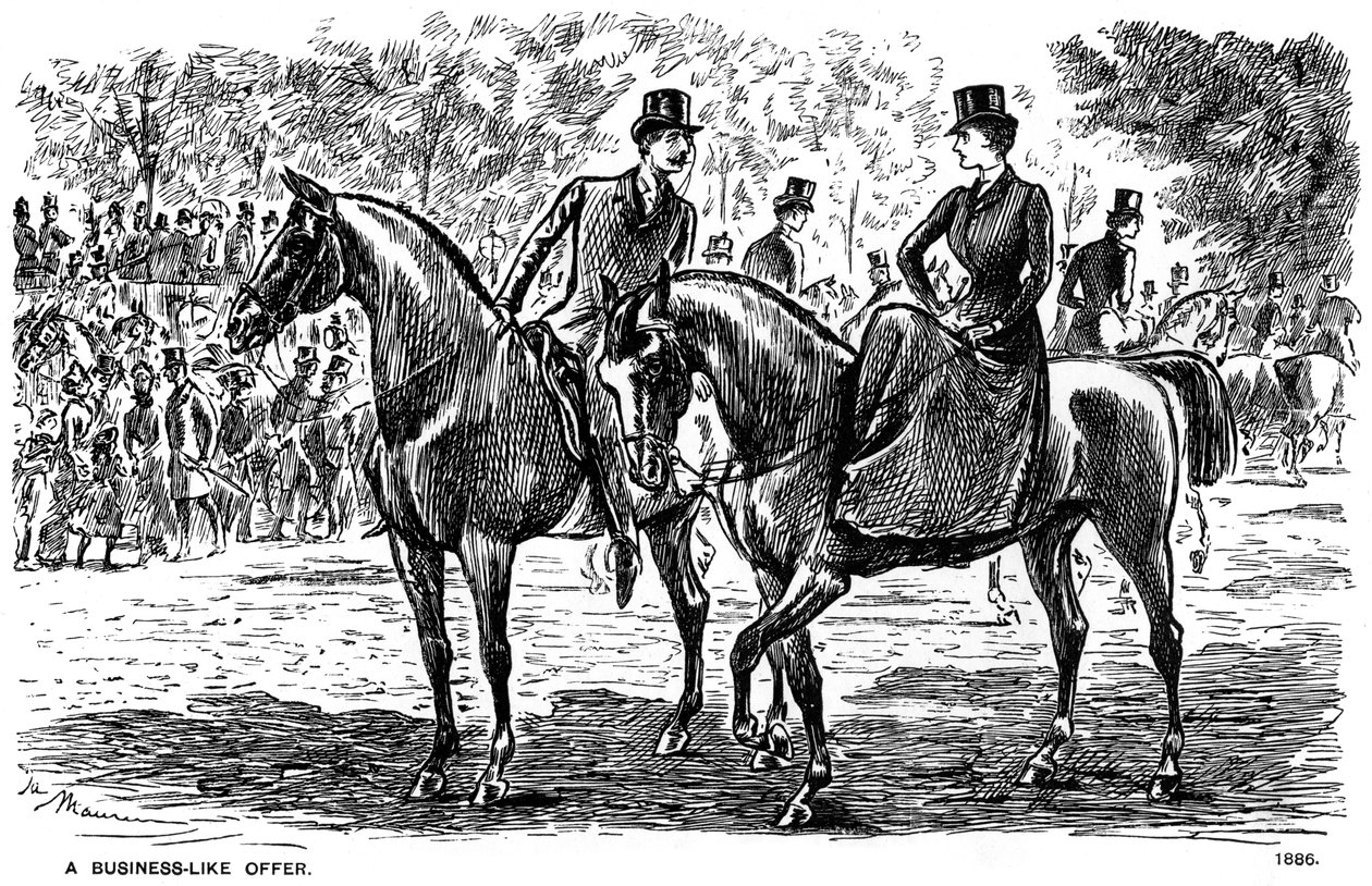 Asiallinen tarjous, 1886 1891 tekijältä George du Maurier
