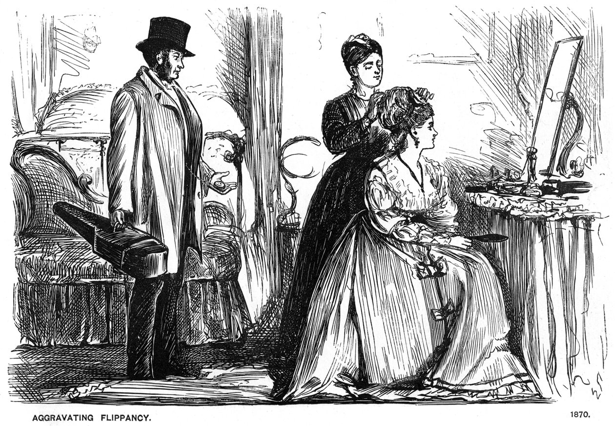 Raskauttava Flippancy, 1870 1891. tekijältä George du Maurier