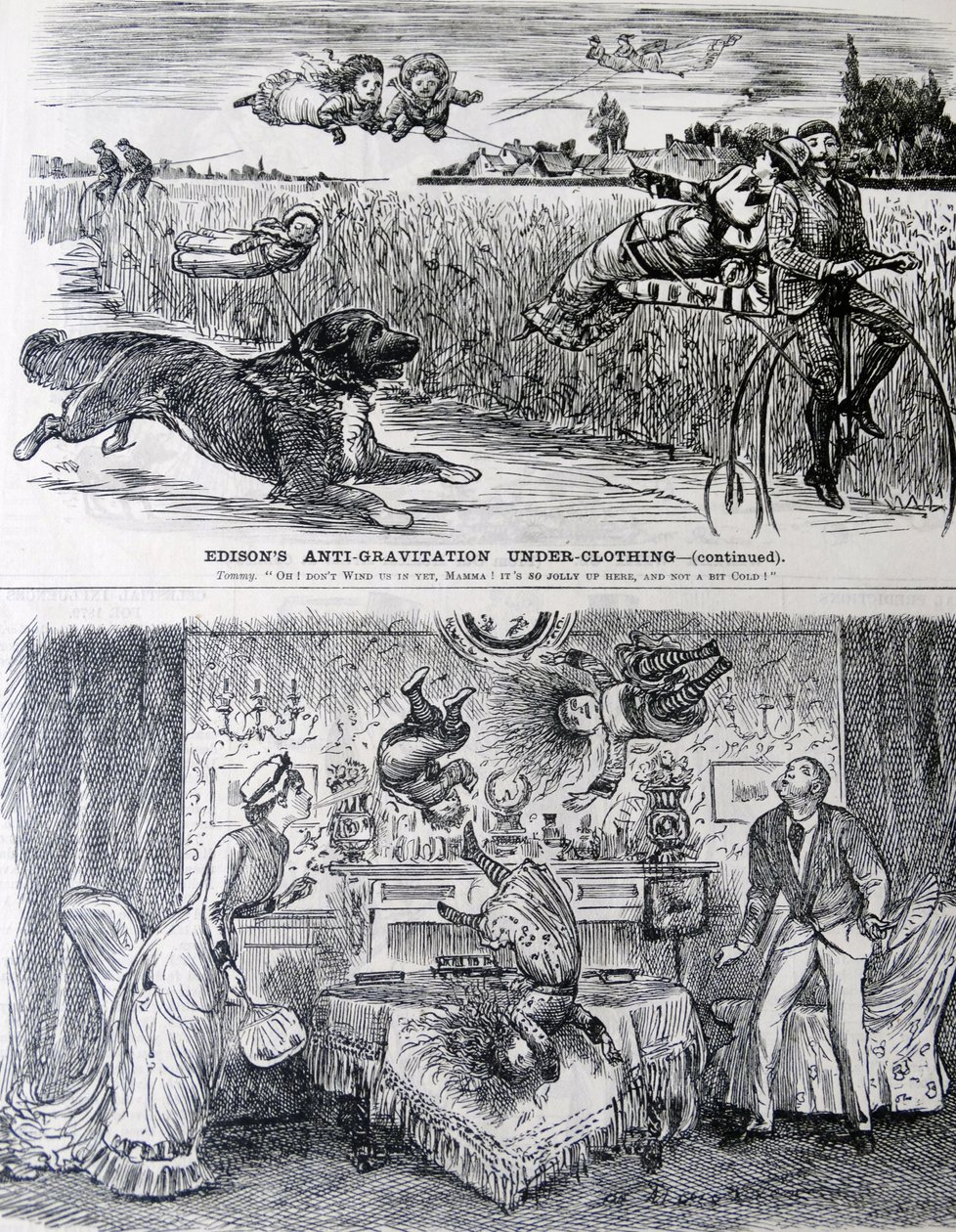 EDISONin kekseliäisyyttä George du Maurierin näkemyksenä. tekijältä George du Maurier