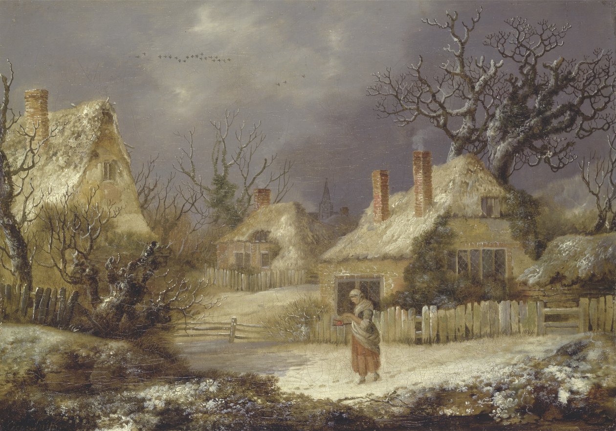 Talvimaisema (öljy kankaalle) tekijältä George of Chichester Smith