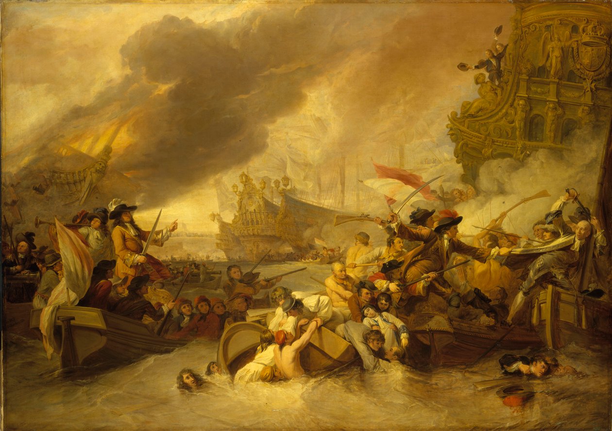 La Hoguen taistelu, 23. toukokuuta 1692 tekijältä George the Elder Chambers