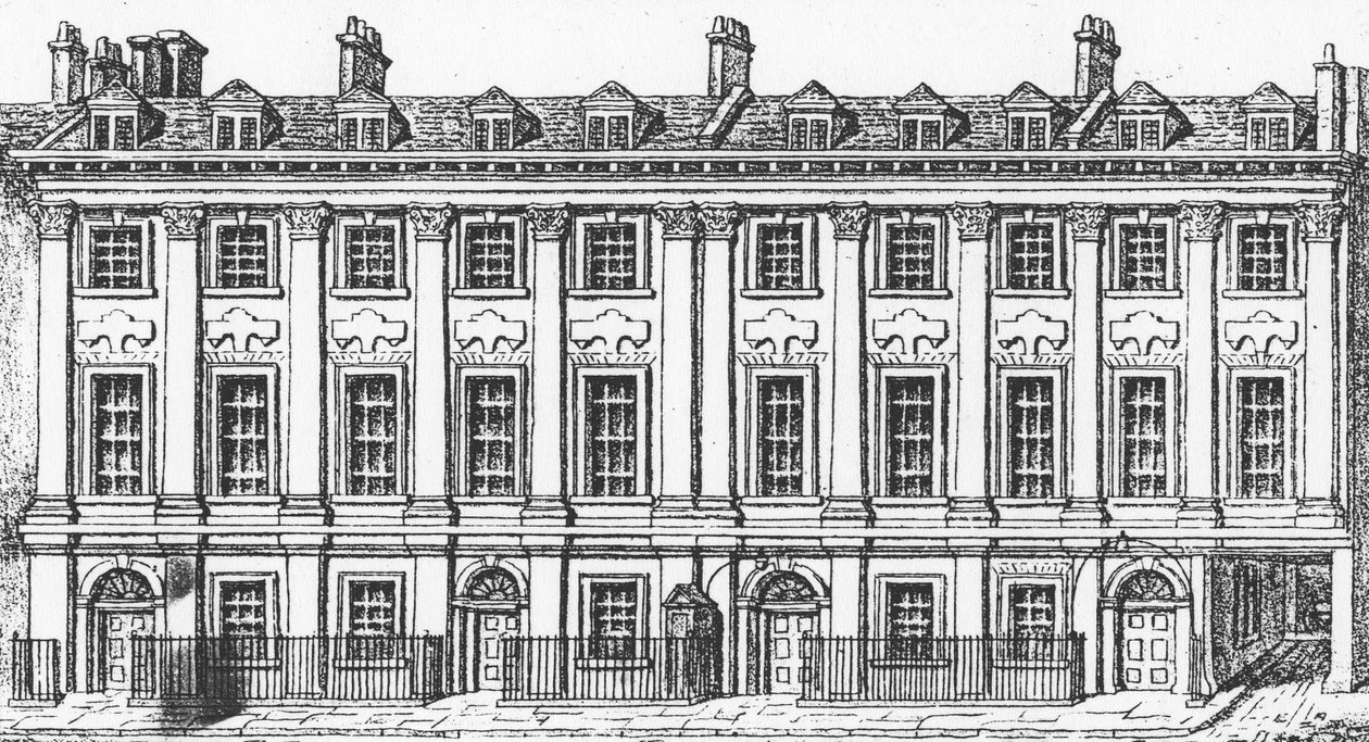 Talot Great Queen Street, 1817 tekijältä George the Elder Scharf