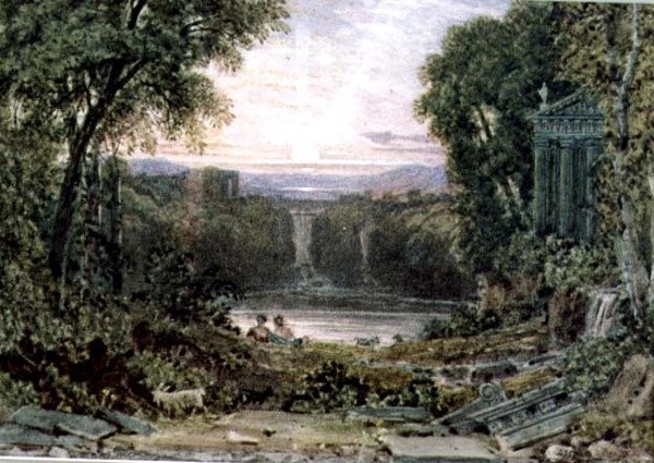 Auringonlasku, Tivoli tekijältä George the Younger Barret
