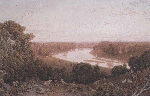 Näkymä Richmond Hilliltä, Surreysta tekijältä George the Younger Barret