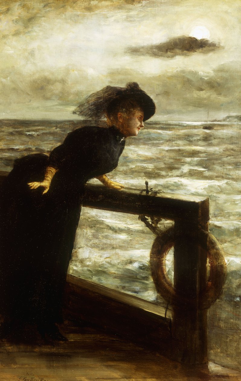 Lady in Black by the Sea, tekijältä George van den Bos