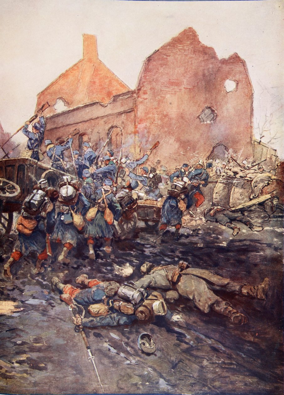 Vermellesin hyökkäys, 1915 tekijältä Georges Bertin Scott