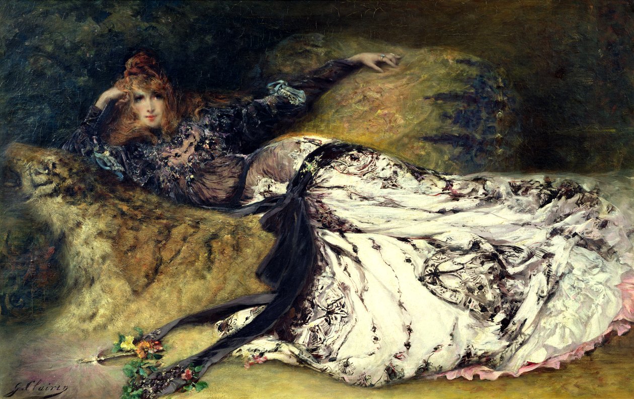 Sarah Bernhardt (1844-1923) 1871 tekijältä Georges Clairin