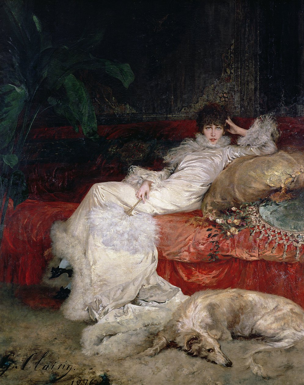 Sarah Bernhardt (1844-1923) 1876 tekijältä Georges Clairin