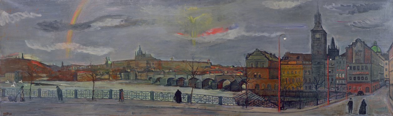 Näkymä Prahasta, 1939 tekijältä Georges Kars