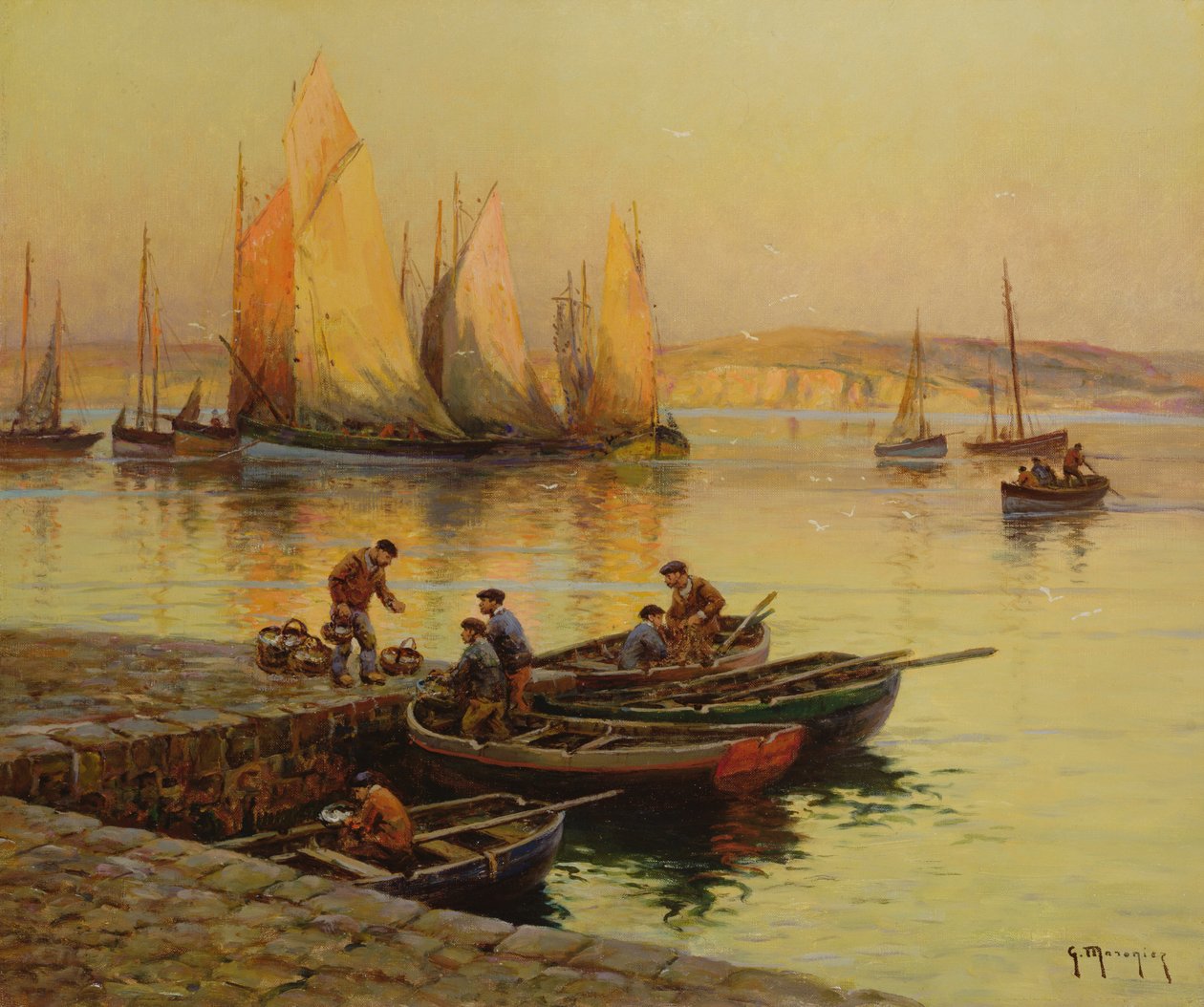 Auringonlasku tekijältä Georges Philibert Charles Maroniez