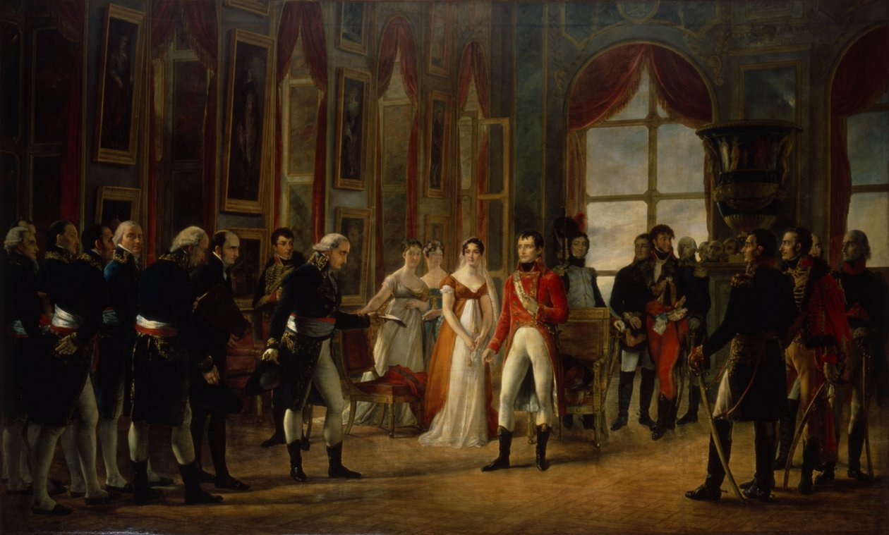 Napoleon vastaanottaa senaattorit ja julisti itsensä keisariksi 18. toukokuuta 1804 tekijältä Georges Rouget