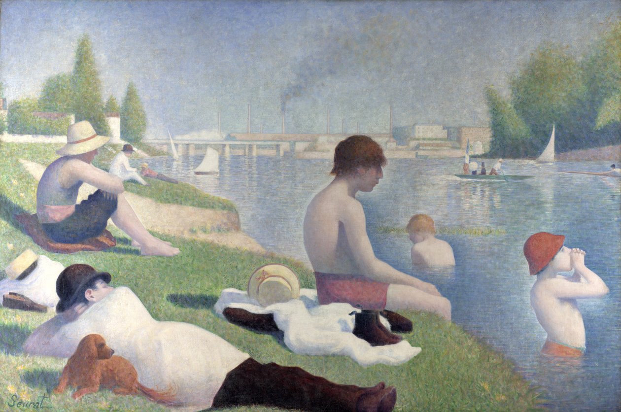 Uimarit Asnièresissa tekijältä Georges Seurat