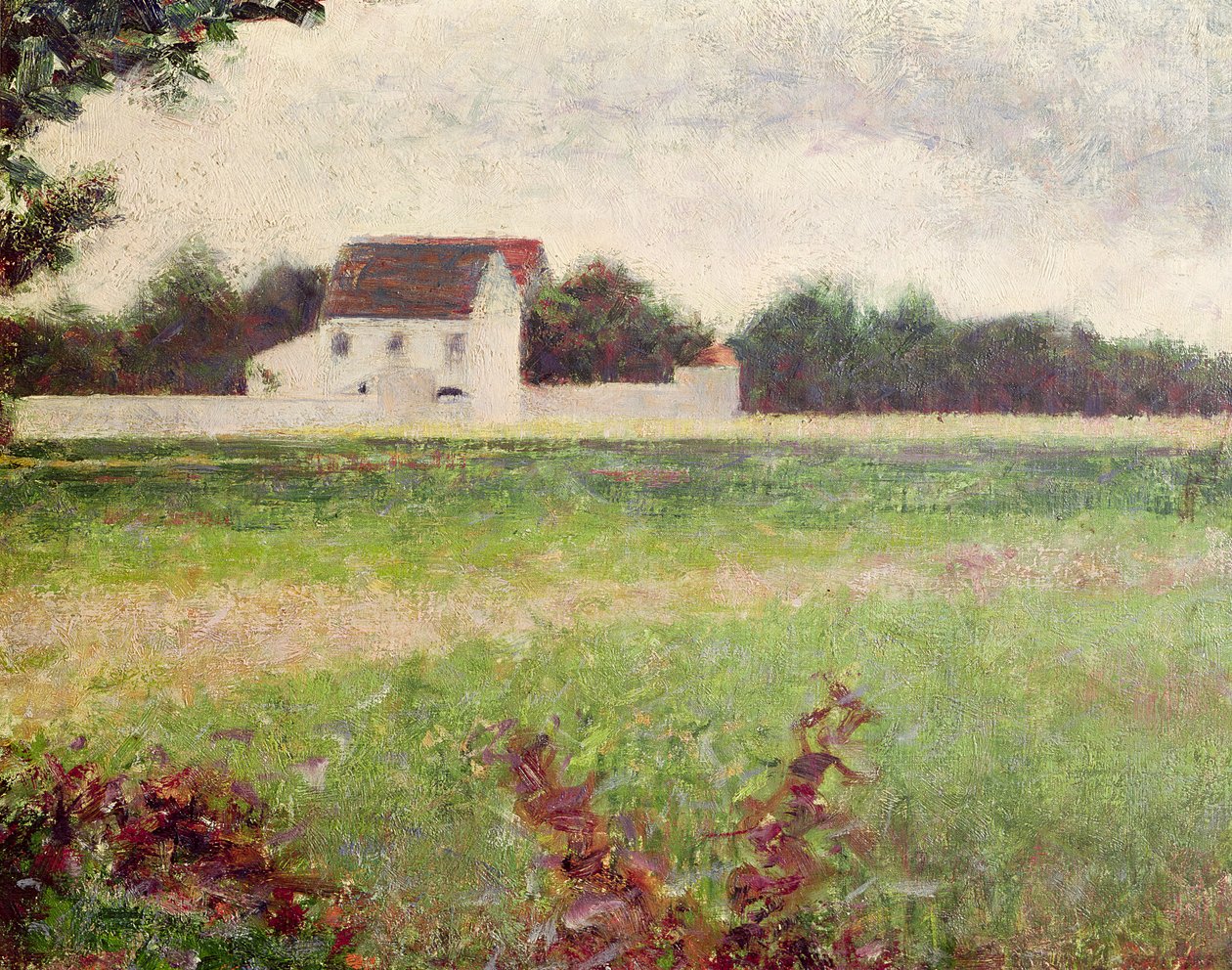 Maisema Ile-de-Francessa, 1881-82 tekijältä Georges Seurat