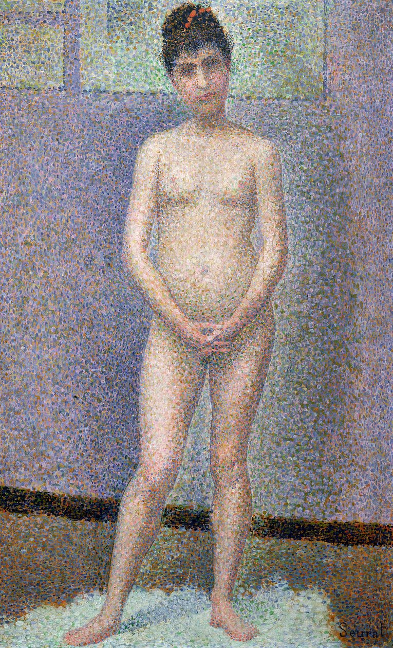 Malli edestä, 1886-7 tekijältä Georges Seurat