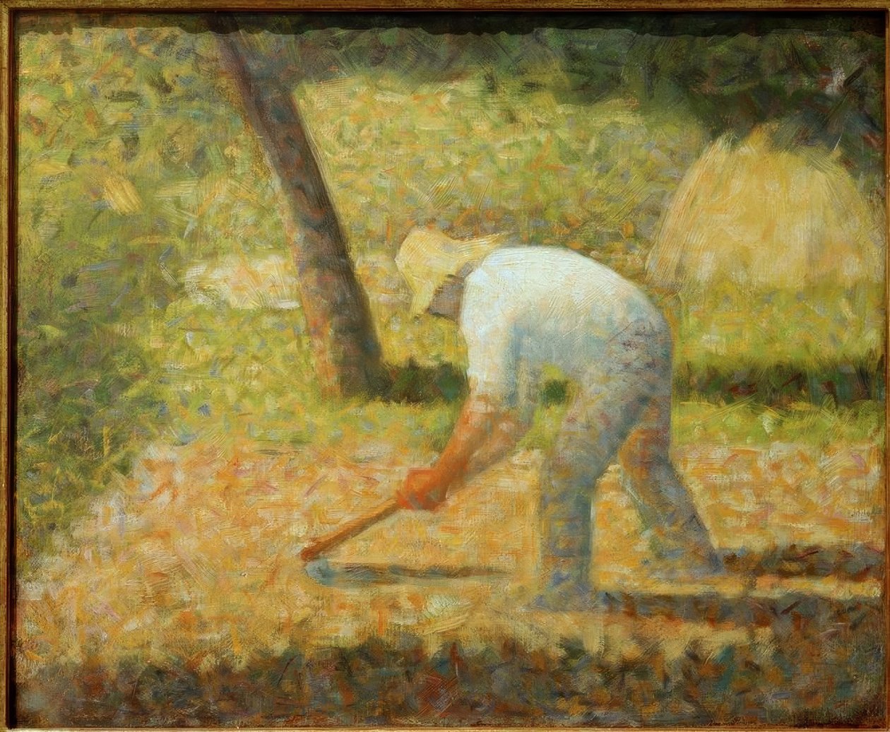 Paysan à la houe tekijältä Georges Seurat