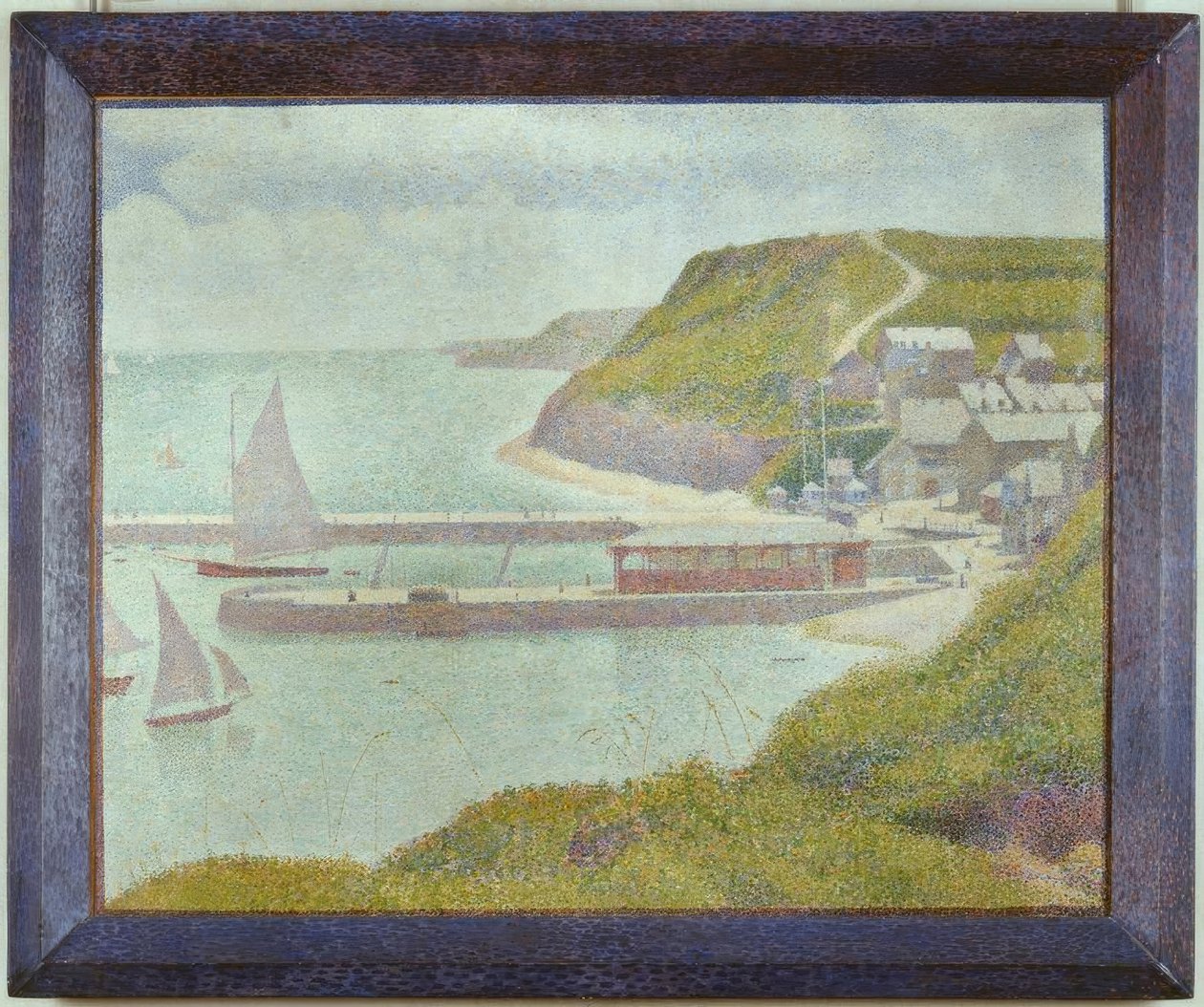 Porten-Bessin, avant-port, marée haute (Calvados) tekijältä Georges Seurat