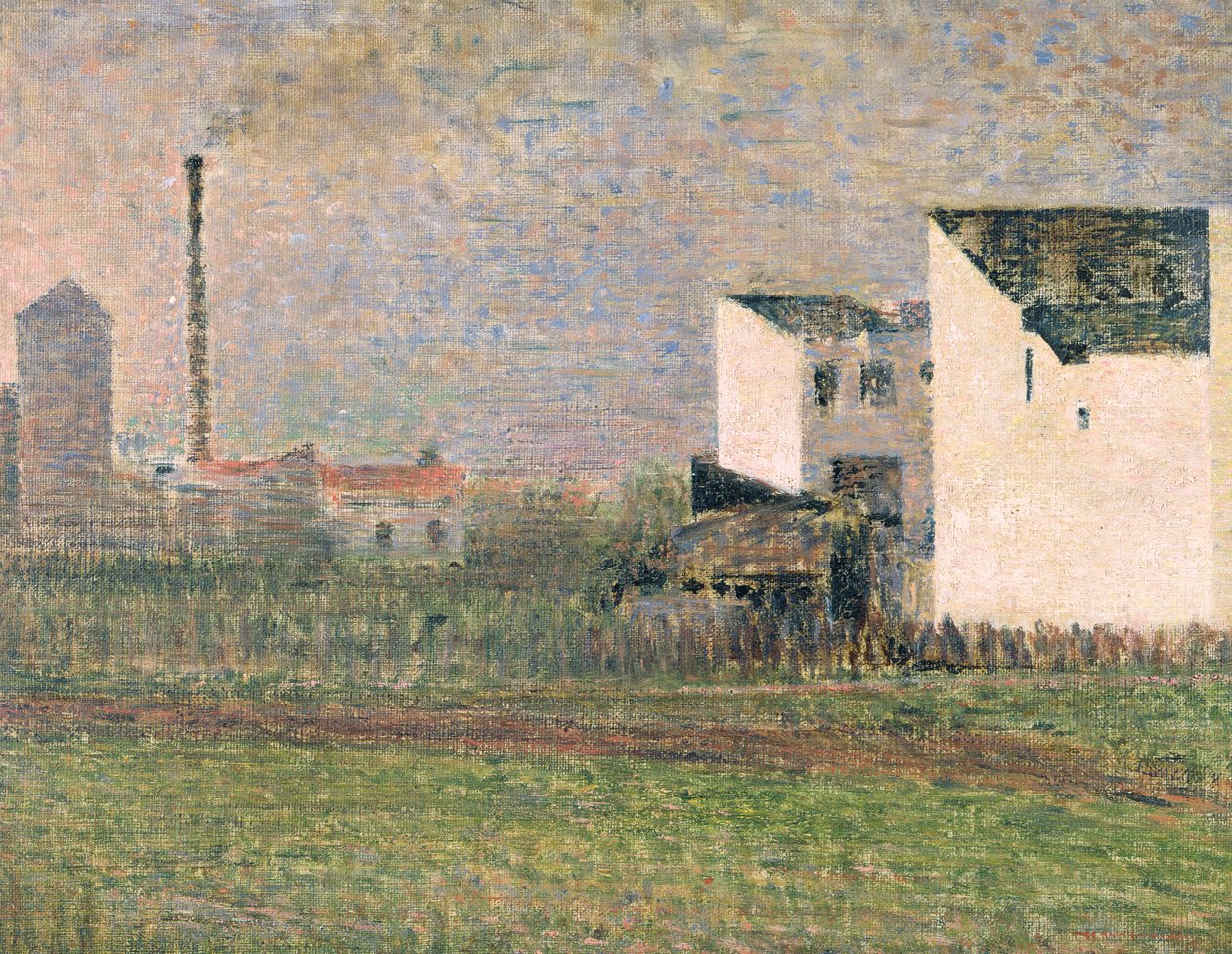 Esikaupunki, noin 1882 tekijältä Georges Seurat