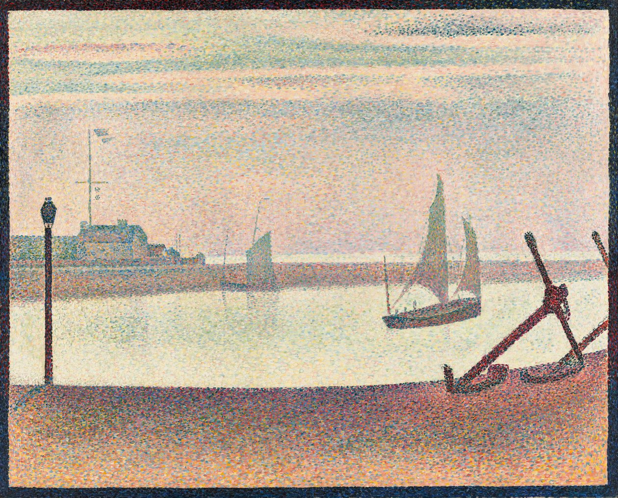Kanava Gravelinesilla, ilta tekijältä Georges Seurat