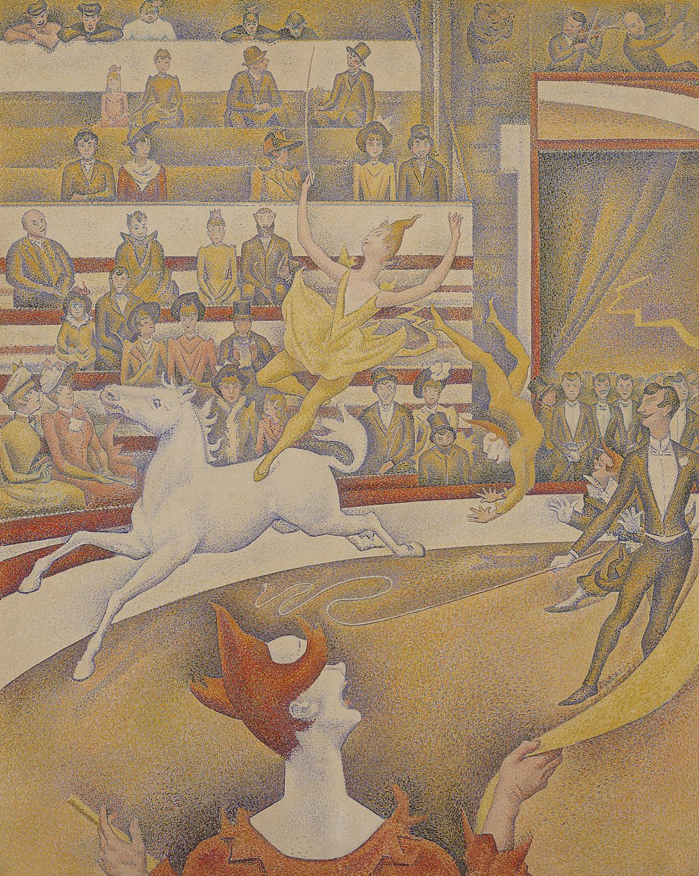 Sirkus, 1891 tekijältä Georges Seurat