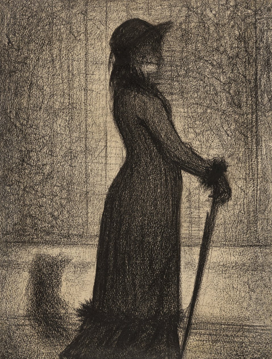 Nainen kävelyllä tekijältä Georges Seurat