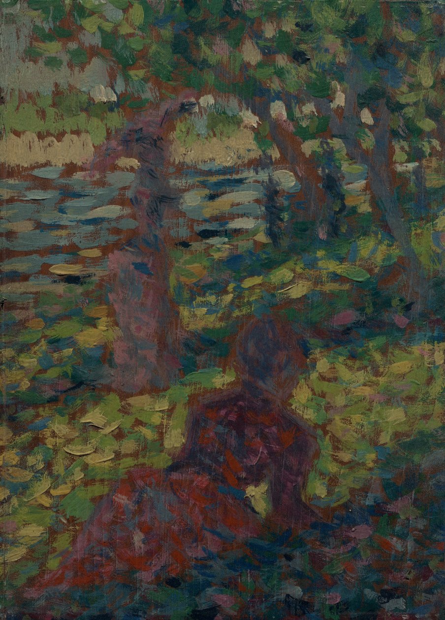 Nainen puistossa tekijältä Georges Seurat