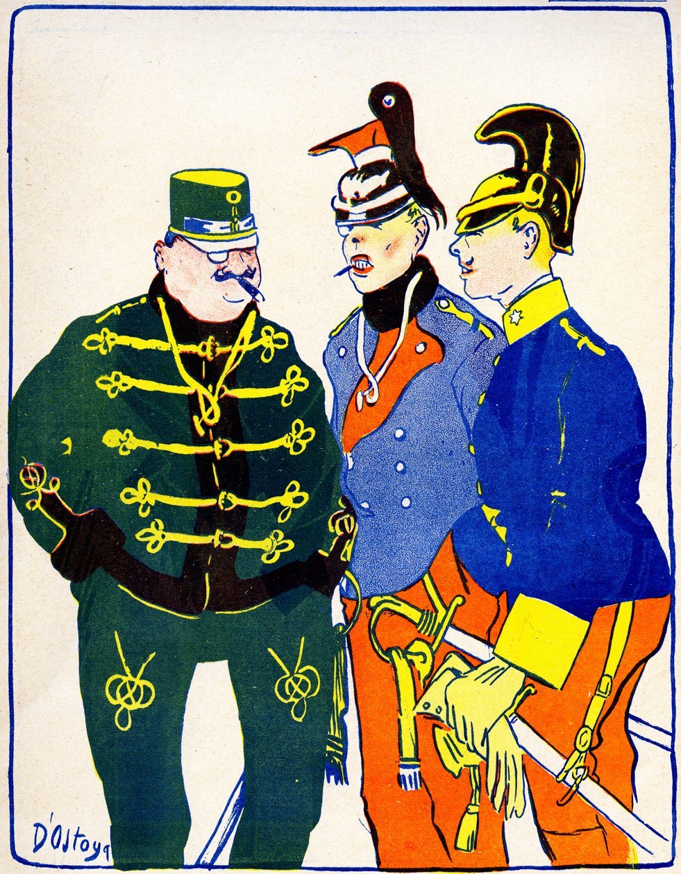 Itävalta mobilisoi joukkojaan, 1908. . tekijältä Georges d 1878 1937 Ostoya