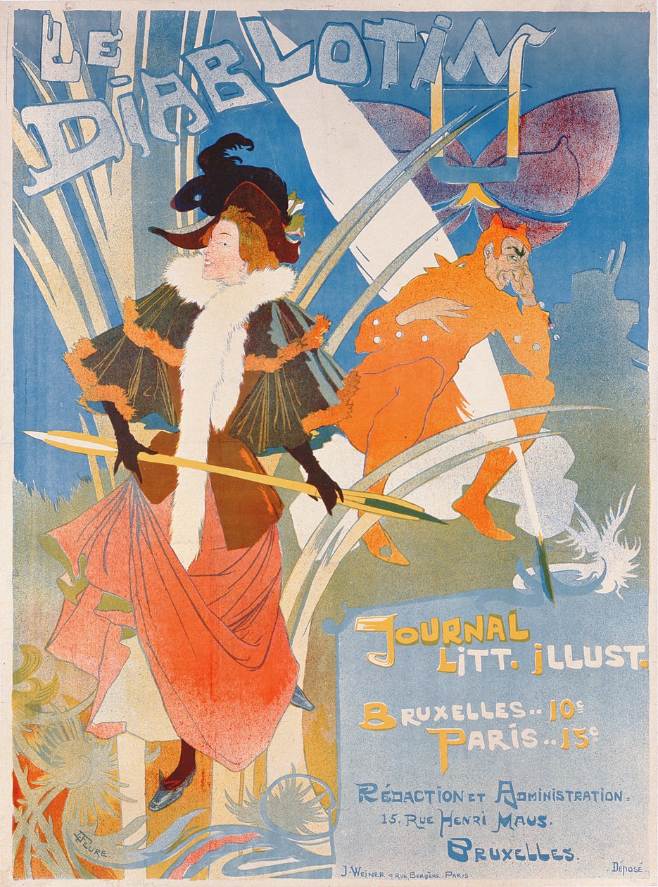 Le Diablotin -lehden kansikuva tekijältä Georges de Feure