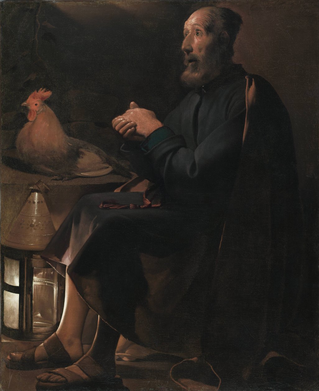 Die Reue des Hl. Petrus tekijältä Georges de La Tour
