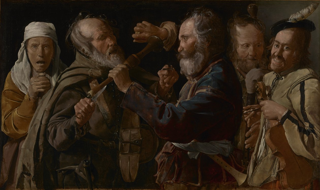 Muusikoiden tappelu tekijältä Georges de La Tour