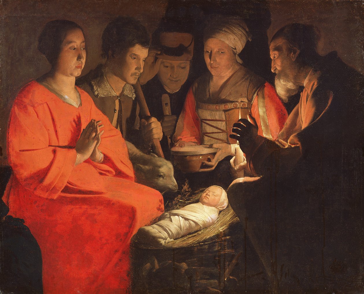 Paimenten palvonta tekijältä Georges de La Tour