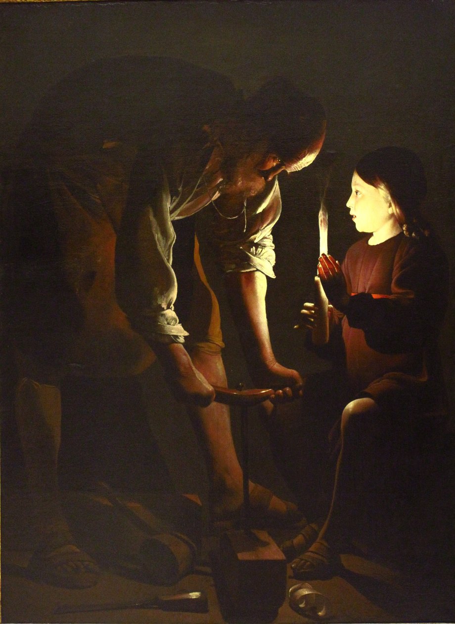 Pyhä Joseph charpentier tekijältä Georges de La Tour