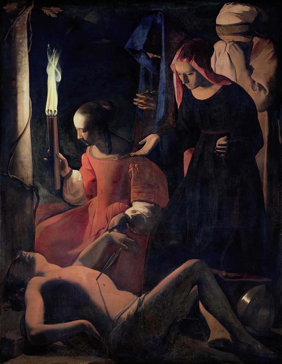 St. Sebastian Hoitaa St. Irene tekijältä Georges de La Tour
