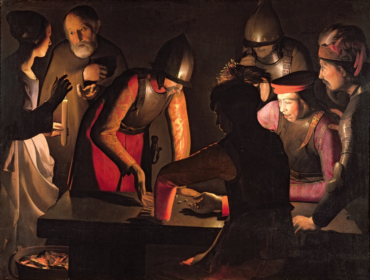 Pyhän Pietarin kieltäminen, 1650 tekijältä Georges de La Tour