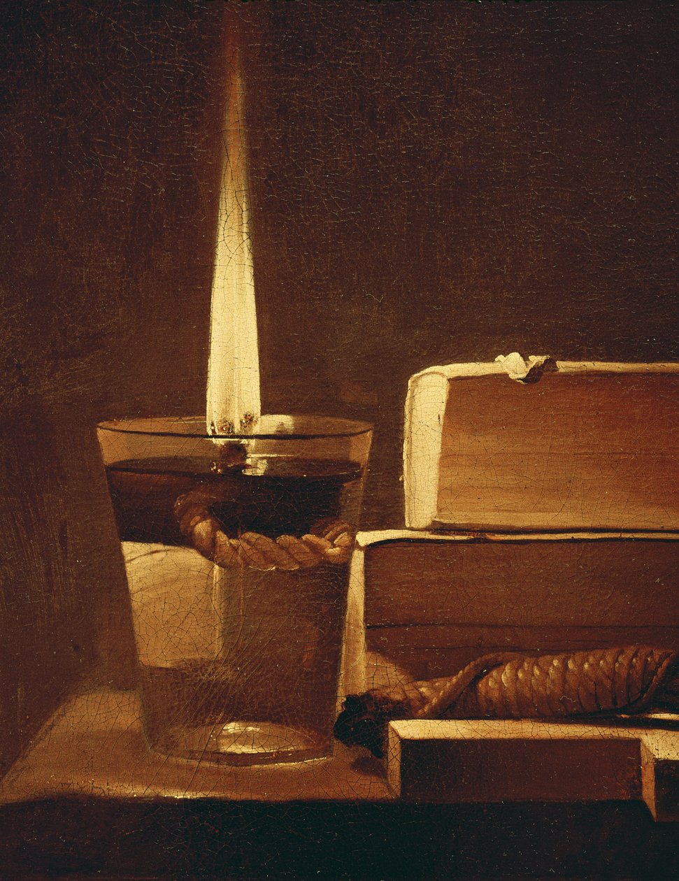 Yövalo, 1630-35 (yksityiskohta numerosta 93782) tekijältä Georges de La Tour